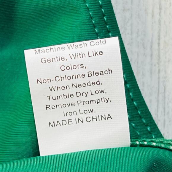 Girls SZ 6-7Y Flounce Tankini Palm Tree Print Top - Picture 4 of 4